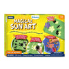 Yellow Magical Sun Art kit box with stencils sun papers markers and googly eyes for ages 8-12