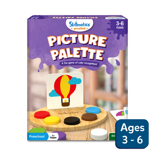 Skillmatics Picture Palette preschool game for ages 3-6 focusing on color recognition