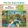 Wildlife Wonders Puzzle Bundle featuring safari animals and matching game tiles for kids