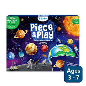 Skillmatics Piece & Play Up In Space giant floor puzzle and game for ages 3-7