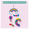 Colorful DIY Unicorn and Rainbow Mobile Kit for Kids ages 4-9 from Poke-in Art