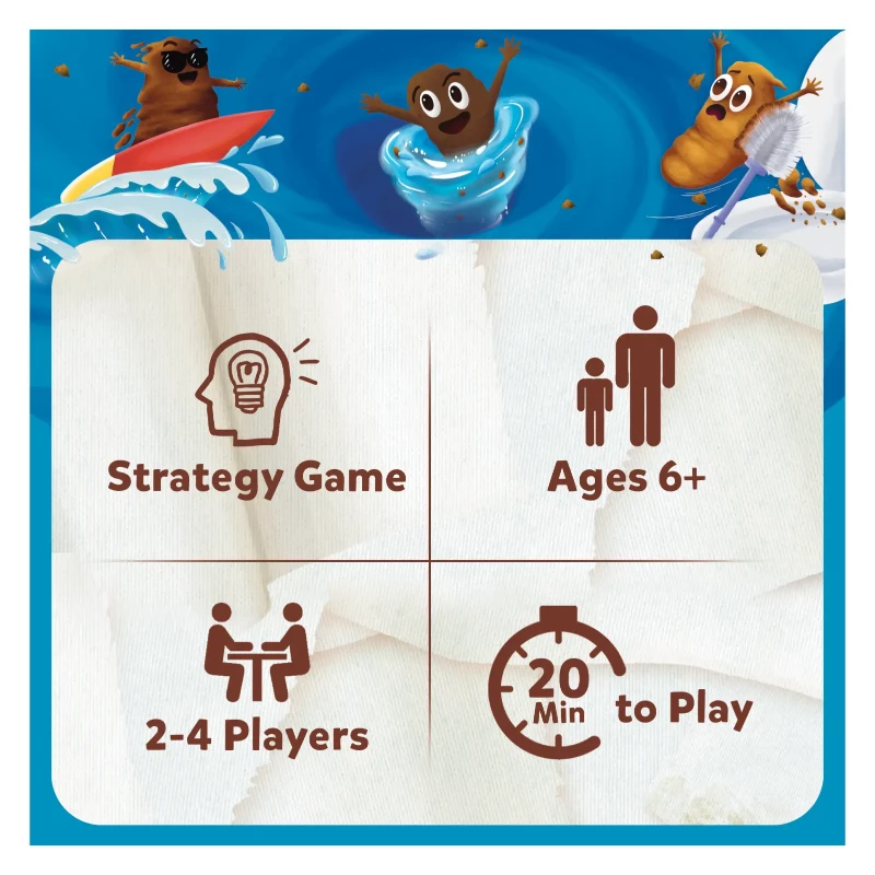 Poop Wars Card Game | Fun & Fast-paced Game of Strategy (ages 6+)