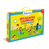 Yellow and blue Preschool Champion activity mat set for ages 3-6 with write-and-wipe pen
