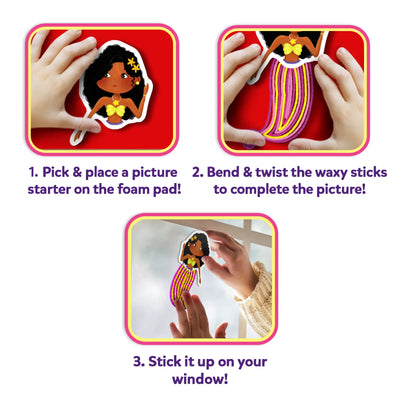 Step-by-step guide to creating and displaying a mermaid window cling craft for kids