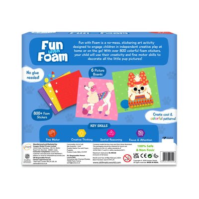 Children’s sticker art activity kit featuring puppy foam stickers for ages 3-7