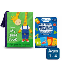 Quiet book and flashcard set for children from Infant Essentials Combo ages 1-4
