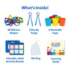 Children’s educational toy set for sorting shapes and colors in the Playful Colours & Patterns Bundle