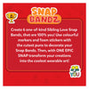 Customizable craft kit for creating wearable art from Snap Bandz Sibling Love DIY activity