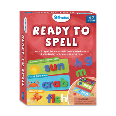 Children’s educational spelling game set from Ready To Spell Learning Activities for ages 4-7