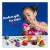 Young girl painting decorative rocks with colorful markers using a Rock Painting Kit
