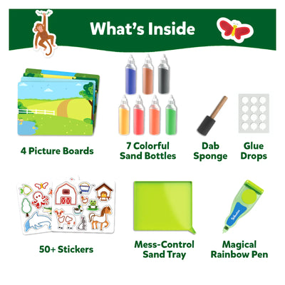 Sand & Sunshine Fun Bundle complete sand art kit with tools and colorful materials