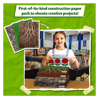 Craft kit for creating layered soil and plant model in Clever Prints All Things Science product
