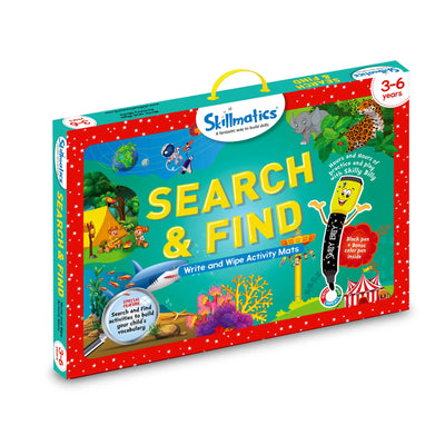 Children’s educational activity kit for ages 3-6 from Search & Find Reusable Activity Mats