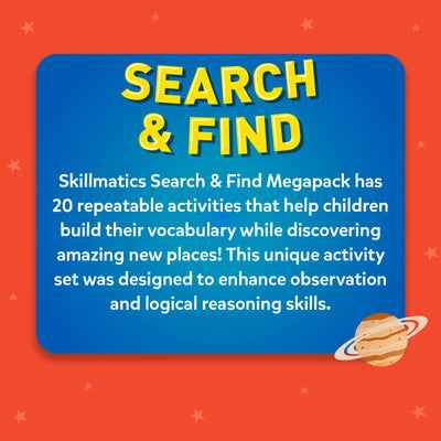 Skillmatics Search & Find Megapack with 20 reusable activities for ages 3-6