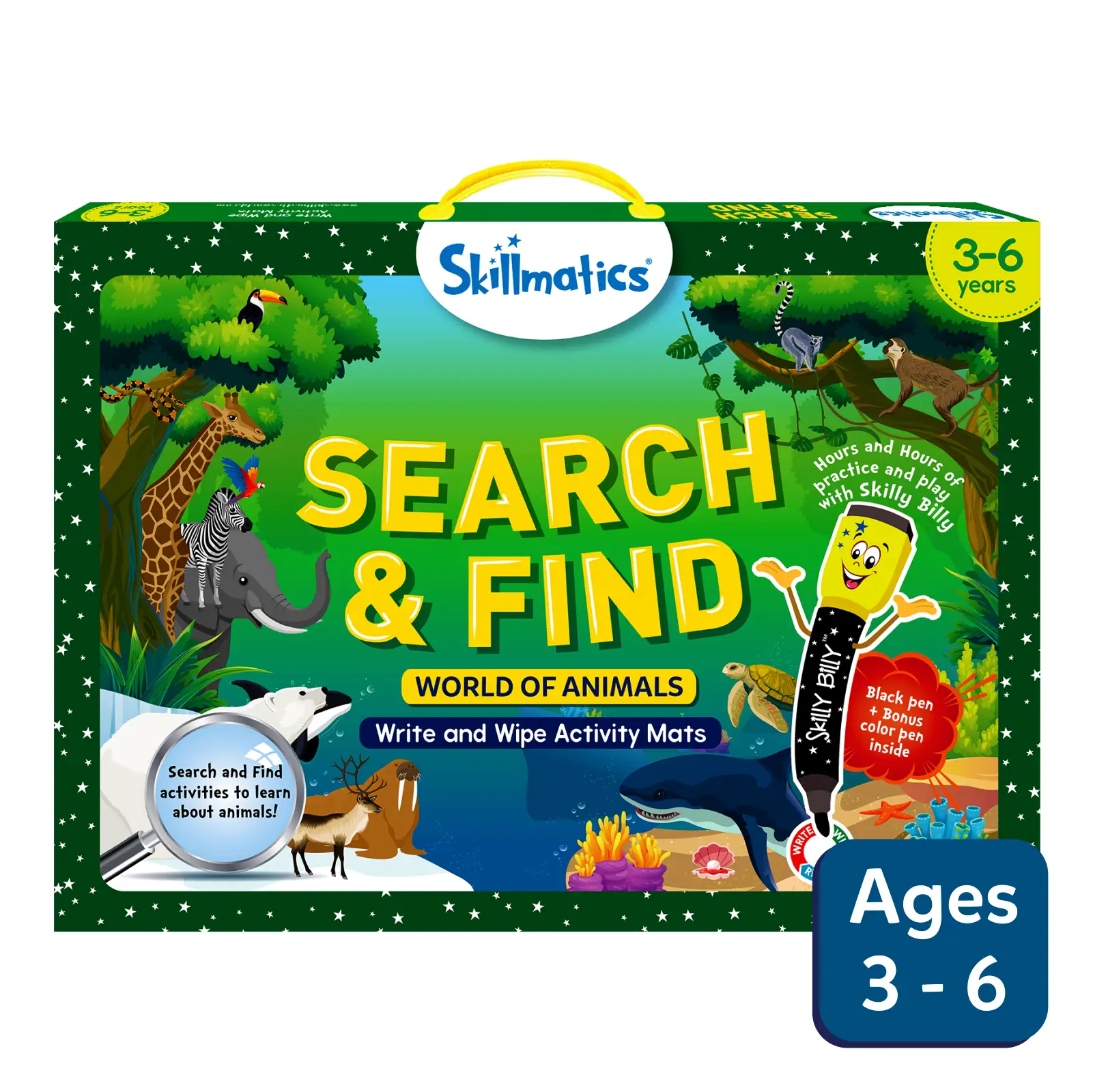 Search & Find Animals | Reusable Activity Mats (ages 3-6)