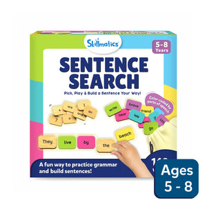 Children’s educational game for building sentences from Sentence Search activity for ages 5-8