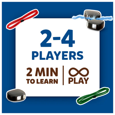Game box insert showing player count learning time and play time for Fast-Paced Learning Fun Bundle