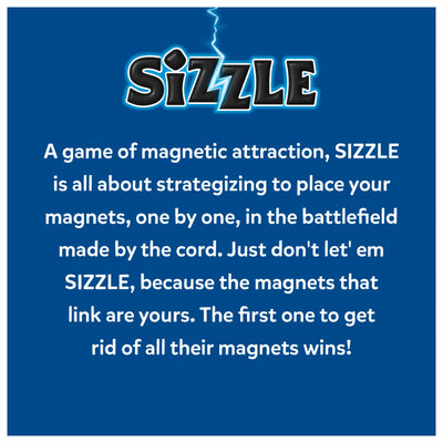Sizzle Classic Magnetic Attraction Game with players strategically placing magnets to avoid linking
