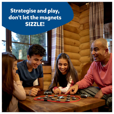 Strategy board game with magnetic pieces from Sizzle Classic Magnetic Attraction Game