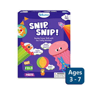 Children’s scissor skills development kit from Snip Snip Art & Craft Activity Kit for ages 3-7