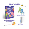 Creative children’s art and craft activity kit with Snip Snip booklet scissors and glue