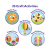 Craft activity kit with 25 designs including Nachos Hedgehog Hot Air Balloon and Butterfly