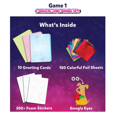 Magical card-making set with craft supplies from Sparkle & Shine Combo Art Kit for kids