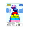 Colorful silicone stacking toy for infants and toddlers from Starry Stacker by FoodGrade Silicone