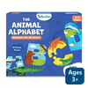 Children’s alphabet puzzle set featuring colorful animal-themed jigsaw pieces for ages 3-6