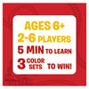 White rectangular graphic overlay with game details on a red background for Think Connect Create Bundle