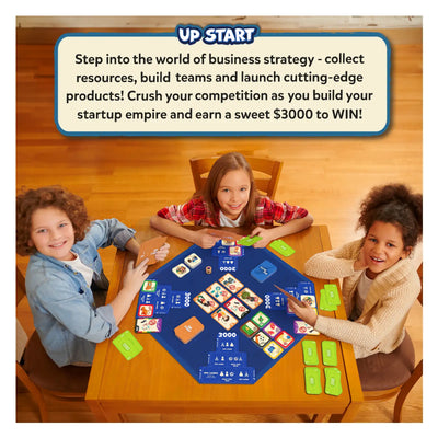 Upstart Jungle Bash kids board game focused on business strategy and startup building