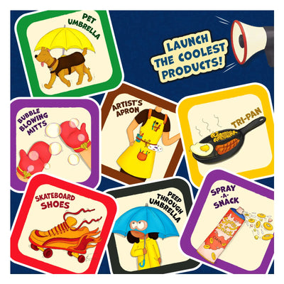 Product idea cards for Upstart Jungle Bash game, suitable for ages 7 and up