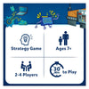 Board game summary card for Upstart Jungle Bash ages 7+