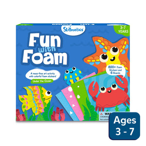 Skillmatics Fun with Foam Under the Ocean craft kit with foam stickers and boards for kids