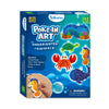 Colorful Poke-in Art kit for creating underwater animals with foam pieces and sticks