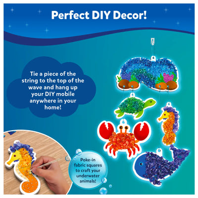 DIY underwater animal fabric art kit for kids ages 4-9 from Poke-in Art
