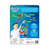 Children’s art kit creating ocean-themed foam shapes with sparkly fabric squares for kids