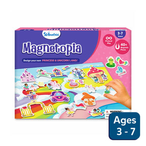 Magnetopia Princess & Unicorn Land magnetic play set with over 40 pieces for kids ages 3-7