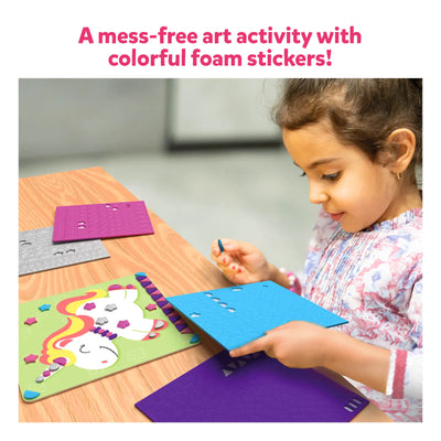 Art activity kit with foam stickers for children from Fun with Foam Unicorn and Princesses