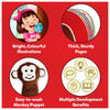 Product feature showcase of Puppet Book The Wheels on the Bus with vibrant illustrations and durable pages