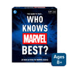 Marvel-themed trivia board game for ages 8 and up in the Who Knows Marvel Best card game