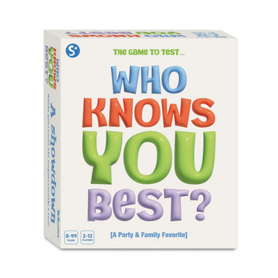White box for Who Knows You Best board game displayed in product image