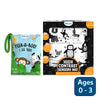 Soft activity book and high-contrast sensory mat for infants from Touch & Tickle Time Bundle