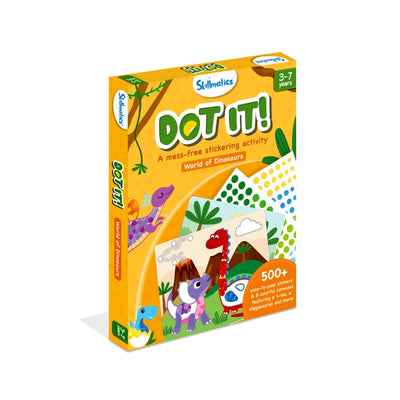Children’s Dinosaur-themed Sticker Activity Kit with over 500 easy-peel stickers for ages 3-7