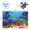 Underwater-themed floor puzzle for children featuring colorful sea animals from Piece & Play