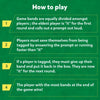 Instructions for playing Rapid Rumble Outdoor game from Educational & Clever Category Game of Tag