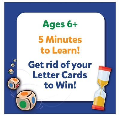 Board game with dice and hourglass from Rapid Rumble Superpack for ages 6+