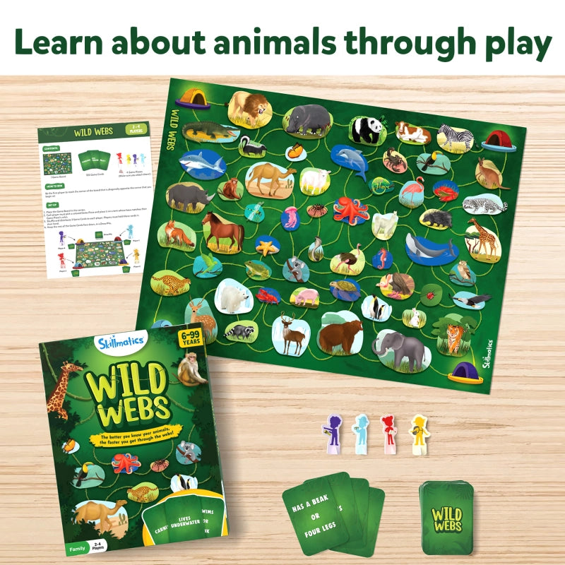 Wild Webs | Animal Learning Board Game (ages 6+)